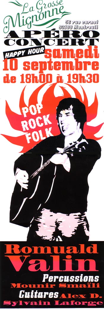 ROMUALD VALIN EN CONCERT A LA GROSSE MIGNONNE AVEC LAGUITARE.COM
