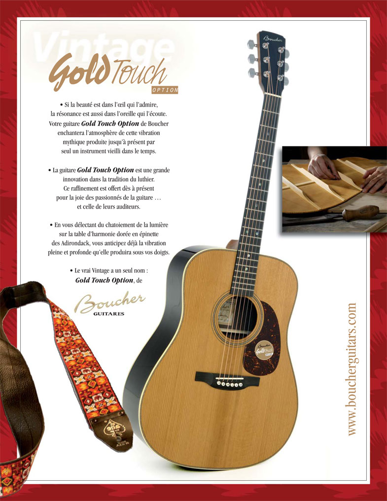 Guitares Boucher - Boucher Guitars - Vintage Gold Touch - laguitare.com 