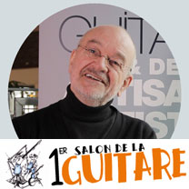 luthiers guitares et basses : Frères Chatelier Gérard Chatelier  - Au salon de la guitare de la Bellevilloise 2015