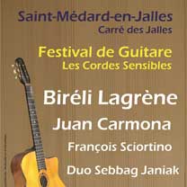 Sur Scène guitare : Festival des cordes sensibles - En Gironde les 27, 28 et 29 Mars 2015 avec laguitare.com