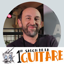 video guitare : Christophe Grellier - Au salon de la guitare de la Bellevilloise 2015 avec laguitare.com