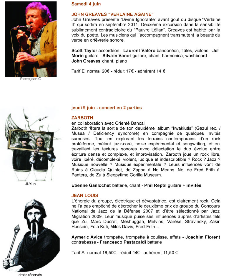 Concert du Triton - guitare