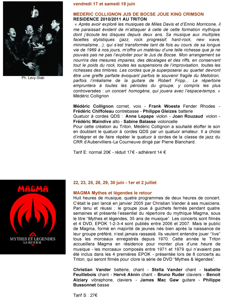 Concert du Triton - guitare