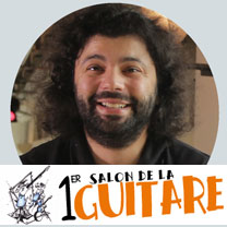 video guitare : PMC Guitars Pierre-Marie Châteauneuf - Au salon de la guitare de la Bellevilloise 2015 avec laguitare.com