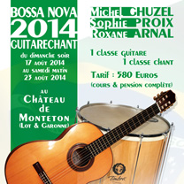 apprendre guitare : Michel Ghuzel - Stage guitare et chant de Bossa Nova avec laguitare.com