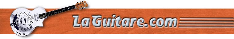 Accueil du site laguitare.com, 1er portail francophone de ressources pour les guitaristes