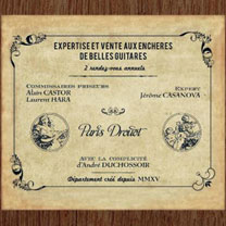 luthiers guitares et basses : Laurent Hara et Alain Castor  - Drouot Richelieu Ventes aux enchres de guitares