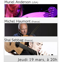 Albums CD DVD Disques guitariste : Guitare Rendez-vous - Muriel Anderson Michel Haumont et Sha Sebbag avec laguitare.com