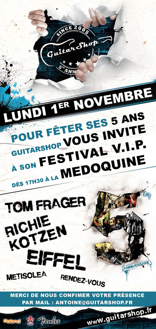 guitarshop invitation concert