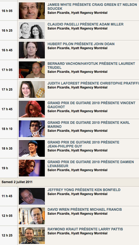 Salon de la Guitare de Montral 2011 - Montreal Guitar Show 2011
