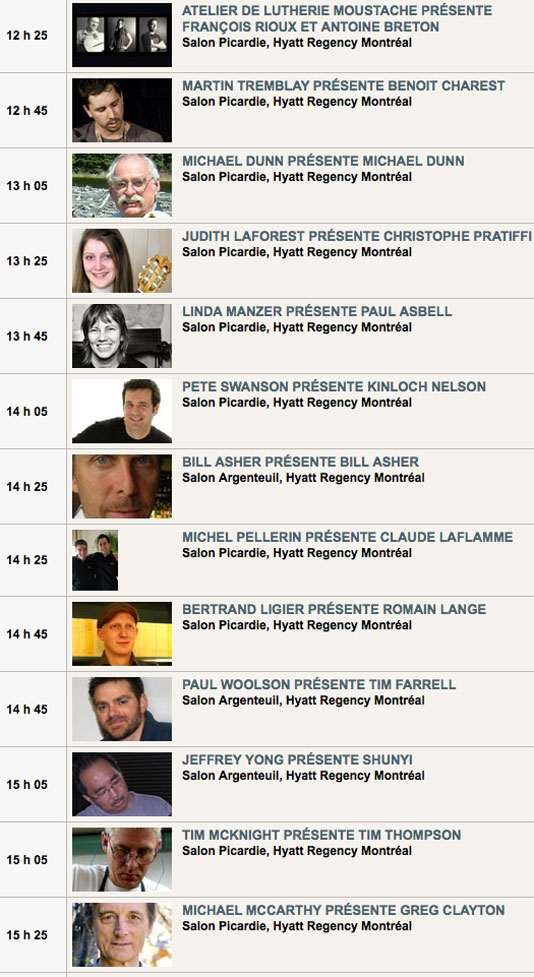 Salon de la Guitare de Montral 2011 - Montreal Guitar Show 2011