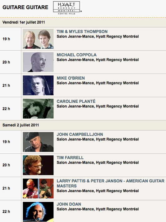 Salon de la Guitare de Montral 2011 - Montreal Guitar Show 2011