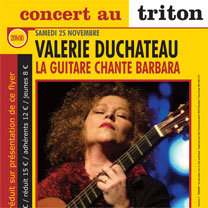 Albums CD DVD Disques guitariste : Valérie Duchâteau - La Guitare Chante Barbara avec laguitare.com