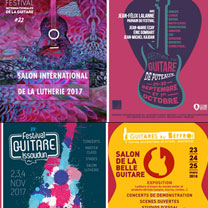 luthiers guitares et basses : Les salons de lutherie  - Saisons 2017 et 2018