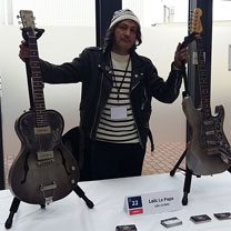 luthiers guitares et basses : Loc le Pape  - Son stand au HGGS